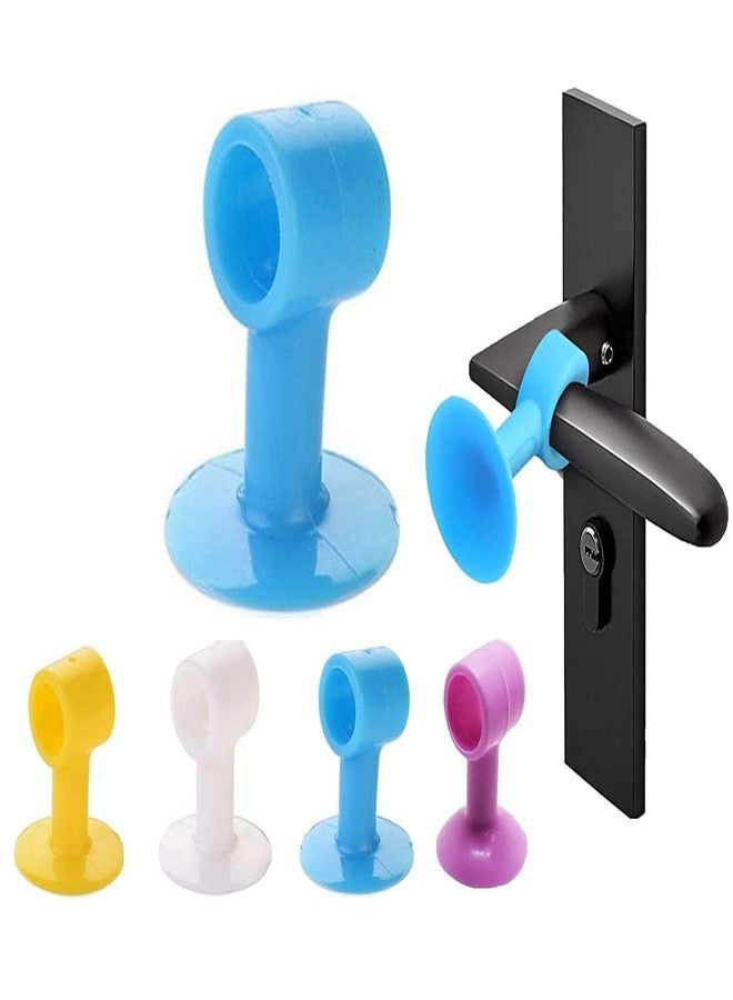 Styxon سدادة باب سيليكون صغيرة مضادة للصدمات من ستيكسون | 5 × 2 سم | عبوة من 5 قطع | متعدد الألوان - Image 1